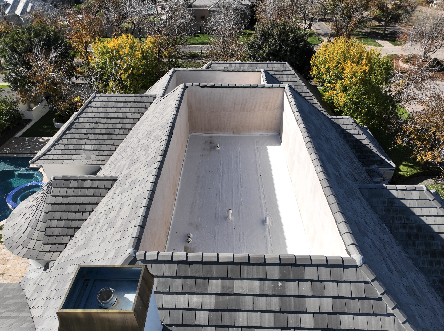 Aerial Drone Thermal Roof and Solar Inspection